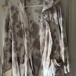 Jane and Delancey Tie Dye Ribbed Knit Cardigan